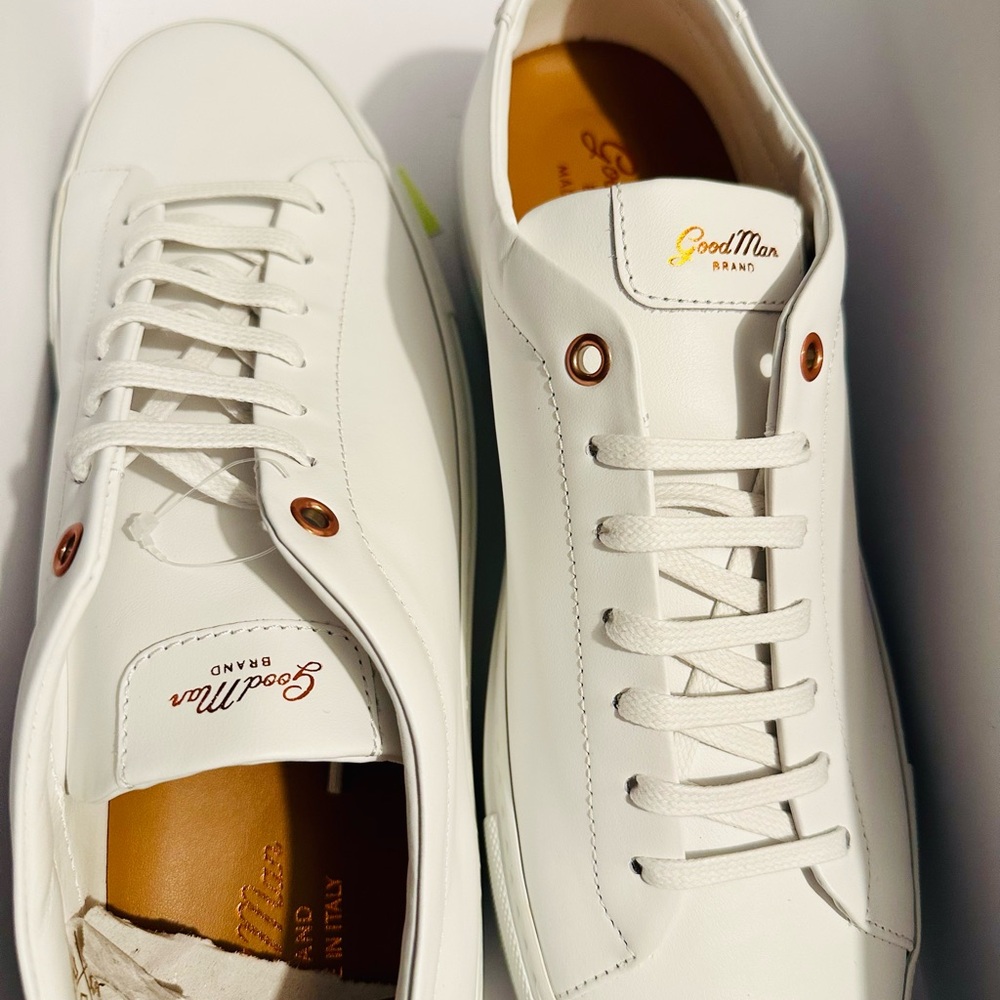 Good Man Brand White Men's Leather Shoes